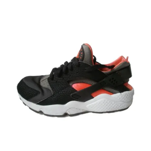 Nike Air Huarache Running Shoes Unisex Low-Top Black/Orange