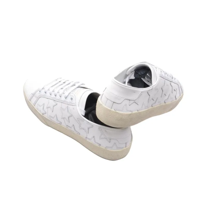 SAINT LAURENT Low Top Skateboard Shoes Women's White-5