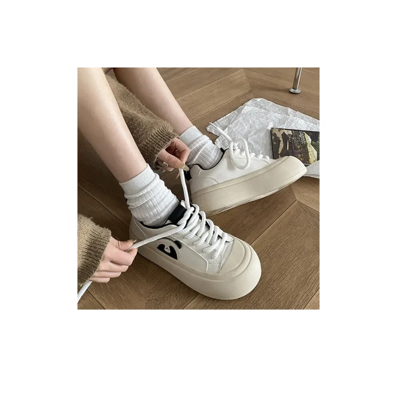 KARLIE KELLER Skateboard Shoes Women's Low Top Beige-3
