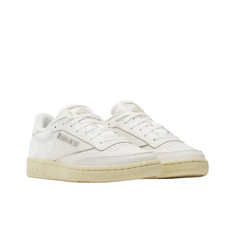 Reebok CLUB C 85 Slip Resistant, Abrasion Resistant, Lightweight Low Top Skateboard Shoes Women's White-1
