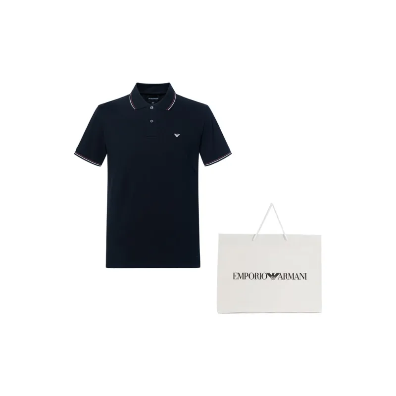 EMPORIO ARMANI Logo Detailed Short Sleeved Polo Shirt-2