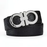 Silver Wide Buckle Pattern[Embossed]