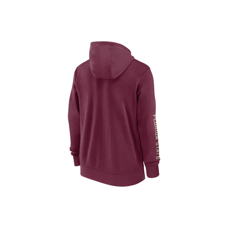 Nike Florida State Seminoles Sideline Team Issue Men's Nike College Full Zip Hoodie-1