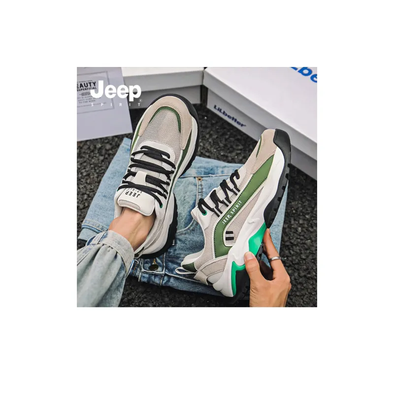 JEEP SPIRIT Anti-Slip And Wear-Resistant Breathable Low-Top Casual Shoes Men's-34