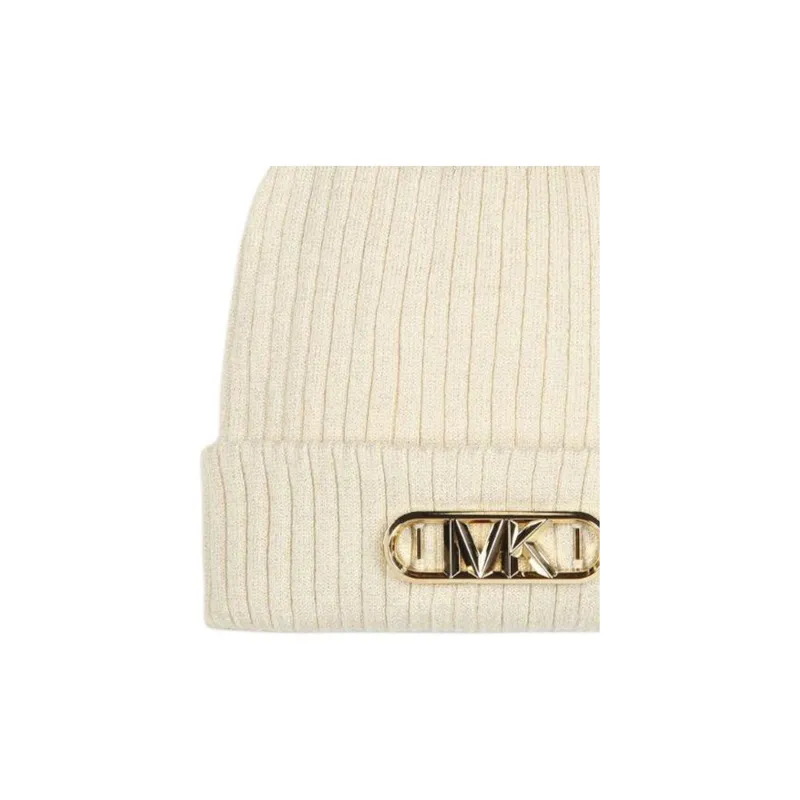 MICHAEL KORS Logo plaque Pompom Beanie-2