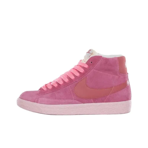 Nike Blazer Mid Skateboard Shoes Women's Mid-Top Pink