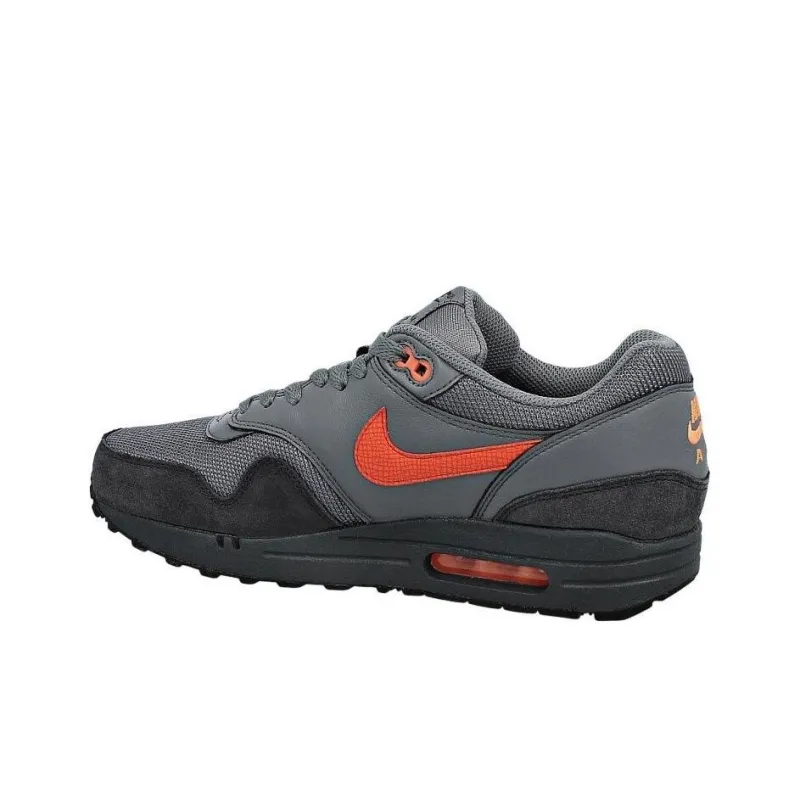 Nike Air Max 1 Anti-Slip Wear-Resistant Low-Top Casual Shoes Men's Black Gray-2