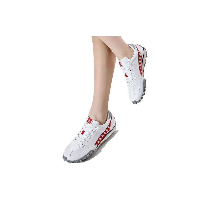 Kappa Anti Slip Wear Resistant Low Top Running Shoes Unisex Optical White-8
