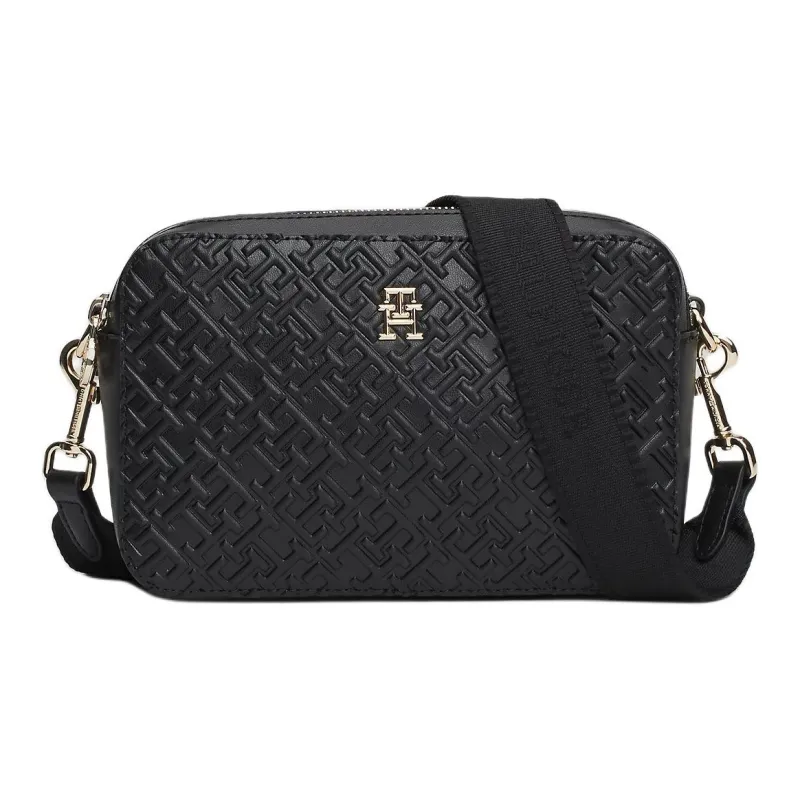 Tommy Hilfiger Polyurethane Camera Bags Shoulder Bags Regular Women's Black-0