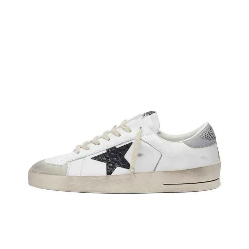 Golden Goose Stardan Low Top Skateboard Shoes Men's White-0