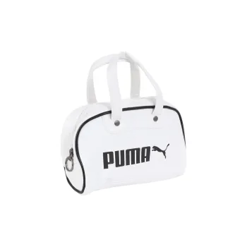 PUMA Synthetic Leather Boston Bag Handbag Trumpets Unisex White