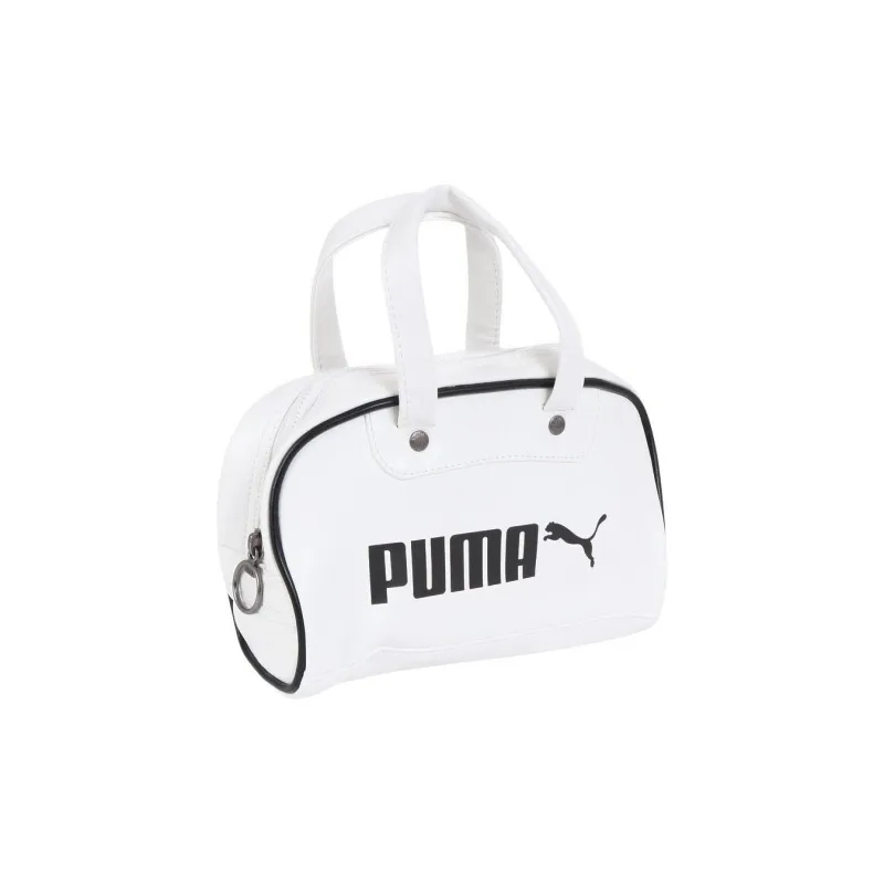 PUMA Synthetic Leather Boston Bag Handbag Trumpets Unisex White-0