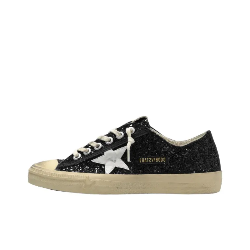 Golden Goose V Star 2 Low Top Skateboard Shoes Women's Black-0
