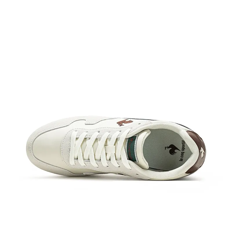 Le Coq Sportif Abrasion Resistant Breathable Low Top Running Shoes Unisex Beige-3