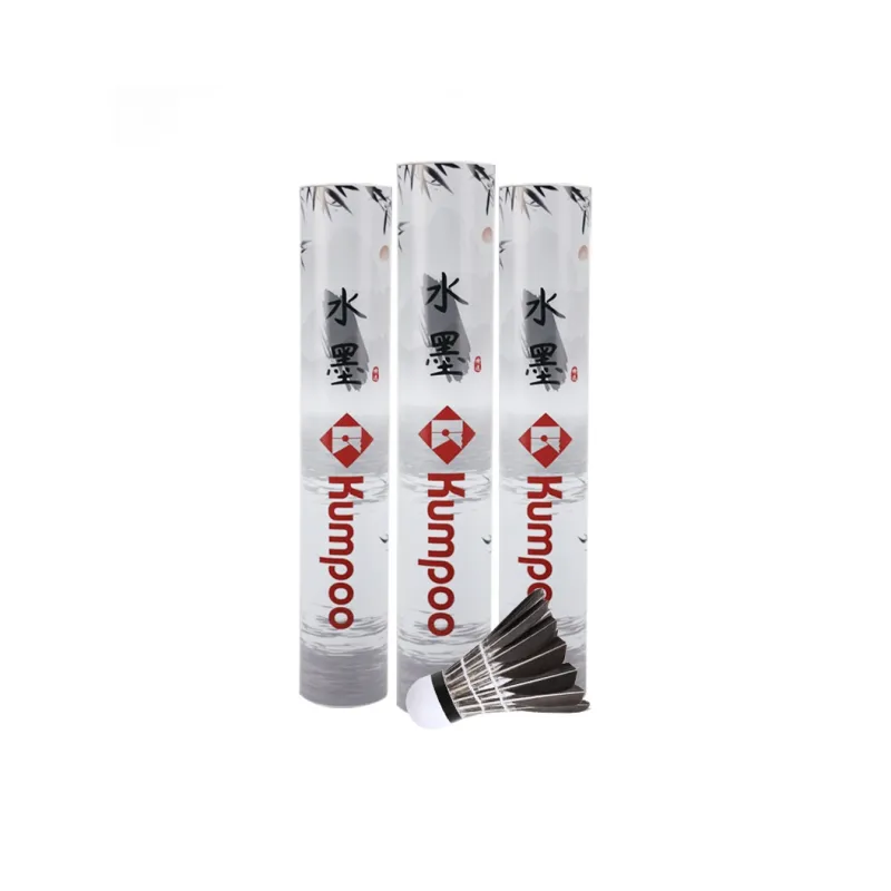 KUMPOO Ink Wash 12 Pack Goose Feather Shuttlecocks-2