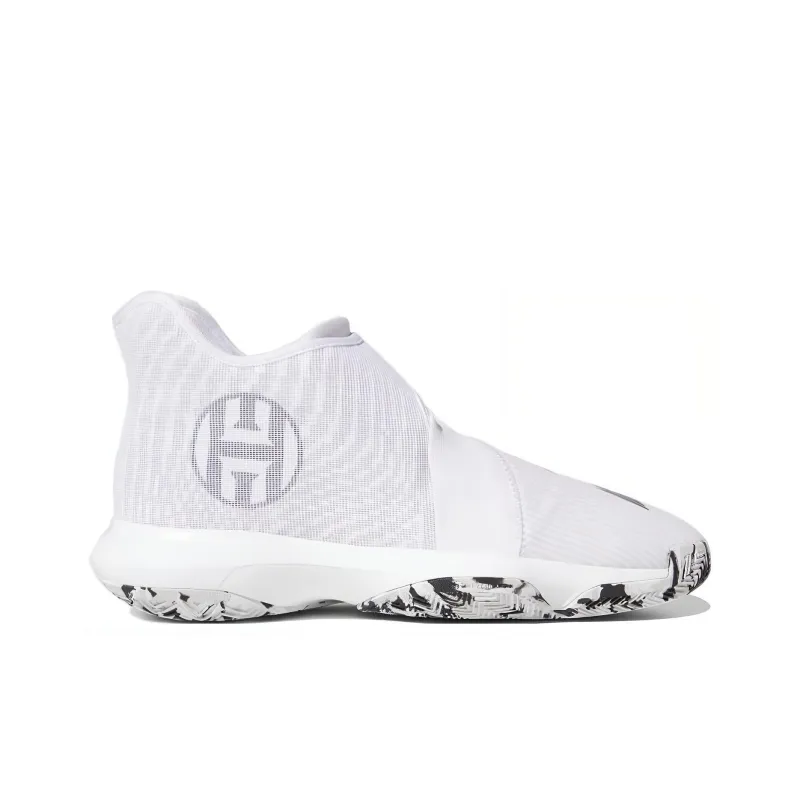 Adidas Harden B/E 3 Wear-Resistant Low-Top Vintage Basketball Shoes Men's White-1