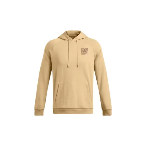 Under Armour Rival Fleece Sweatshirts Men Camel