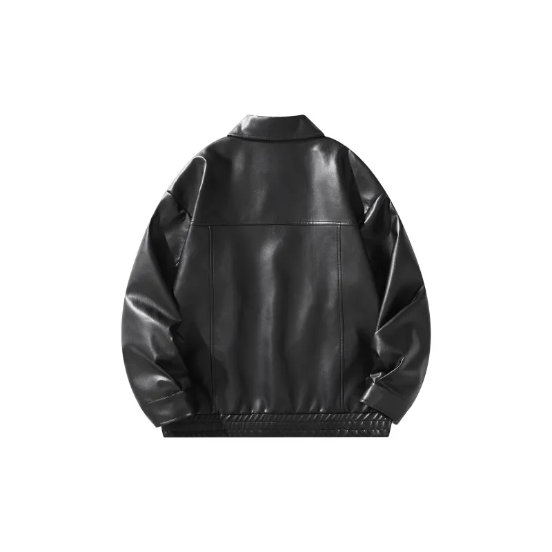 Qnxeey Leather Jackets Unisex-1