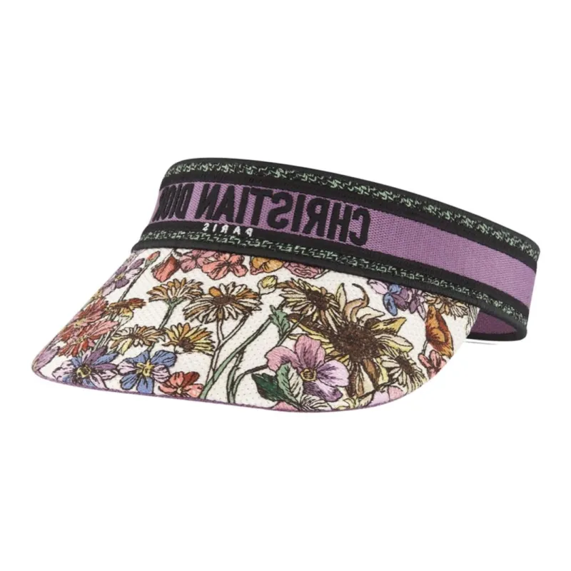DIOR Cotton Sun Protection Hats Women's Purple-0