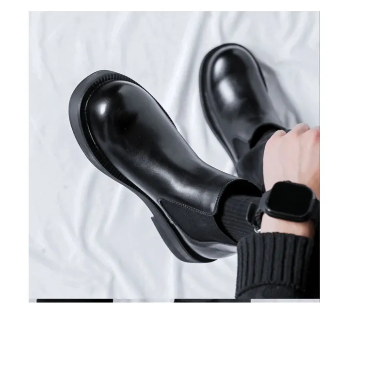 GZZ Crew Chelsea Boots Men's Black-13