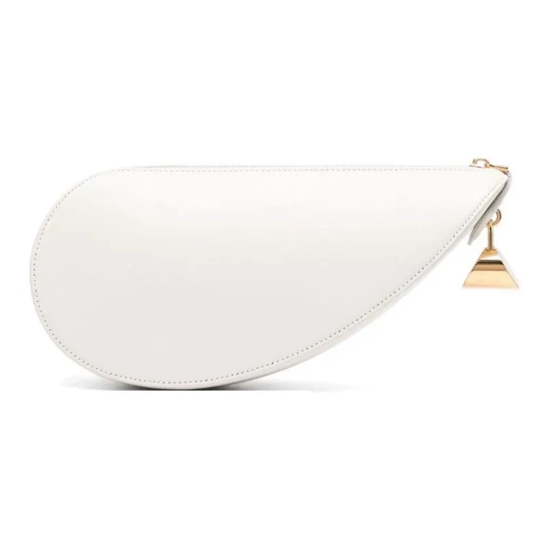 Alaia Goatskin Clutch Women's White-0