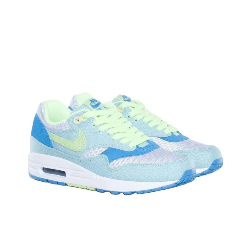 Nike Air Max 1 Anti-Slip Wear-Resistant Low-Top Casual Shoes Unisex Blue Green-1
