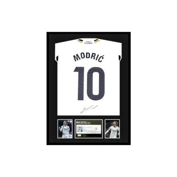 Three For Real Madrid 2023 24 Home Jersey Icons Certificate Framed