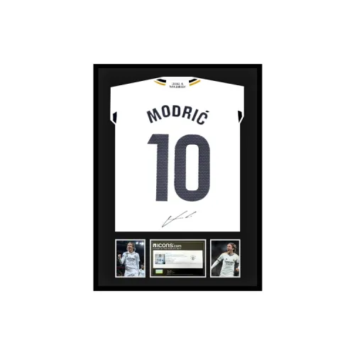 Three For targa Madrid 2023 24 Home Jersey Icons Certificate Framed