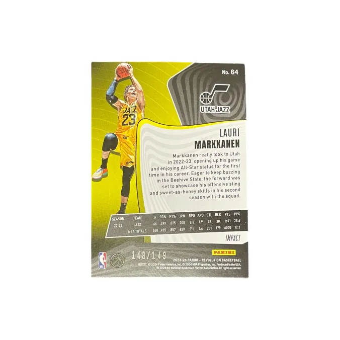 PANINI 2023 24 Lauri Markkanen Jazz Revolution Explosion Fold Large Scale Star Card Product Access Sports Cards 1 Pc-1