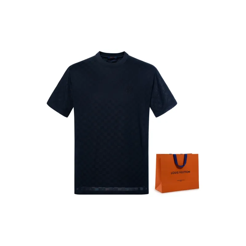 LOUIS VUITTON Damier Cotton Pique T Shirt-2