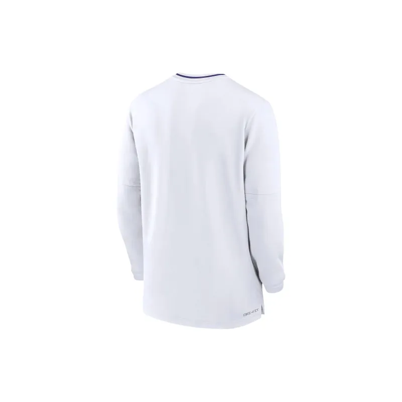Nike Lsu Tigers Sideline Coach Men's Nike Dri FIT College 1/2 Zip Long Sleeve Top-1