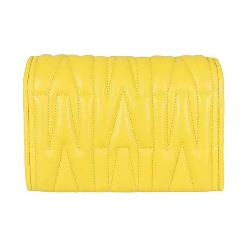 MOSCHINO Logo Plaque Chain-Link Wallet-2