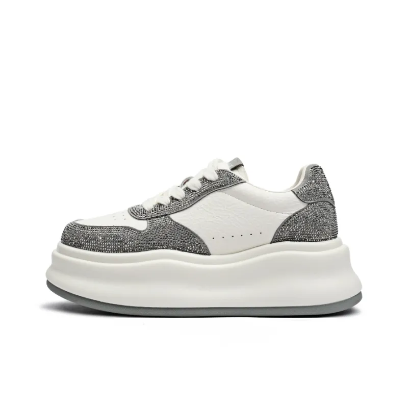 CENTRAL&KITTY Lightweight Height Increasing Low-Top Skateboard Shoes Women's-3