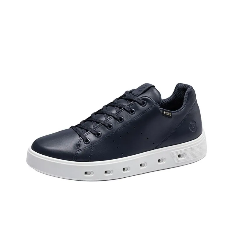 Ecco Low Top Skateboard Shoes Men's Marine Blue-2