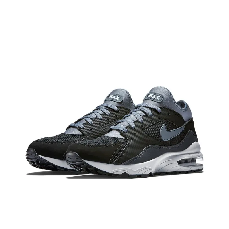 Nike Air Max 93 Anti Slip Wear Resistant Low Top Casual Running Shoes Unisex Blue Black-1