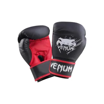 VENUM Boxing Gloves Sanda And Combat Sports Training Kids' Black Red