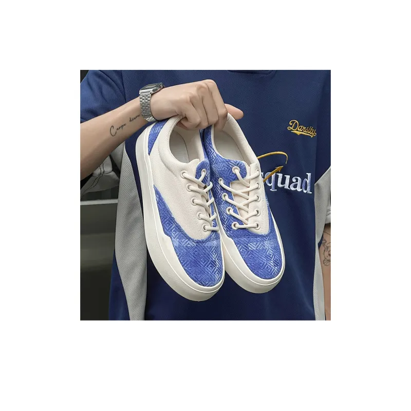 OUGLEMEN Slip Resistant Low Top Canvas Shoes Unisex-4