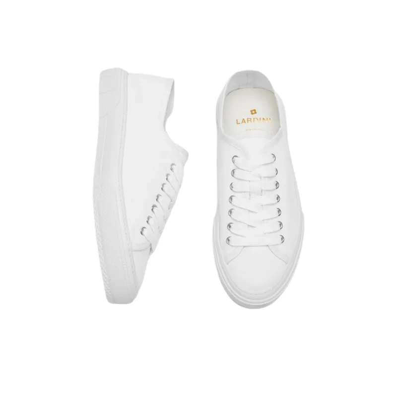 LARDINI Low-Top Skateboard Shoes Men's White-4
