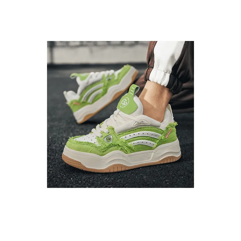 Isolated Manufacturing Coverage Slip-Resistant Breathable Low-Top Skateboard Shoes Unisex-24