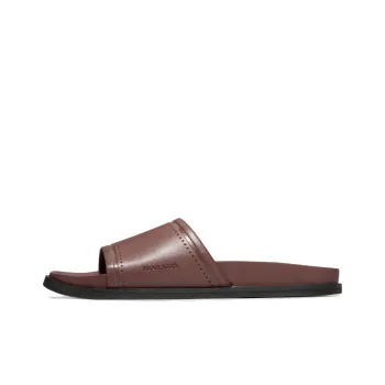 COLE HAAN Slip-Resistant Abrasion-Resistant Slide Slippers Men's Brown