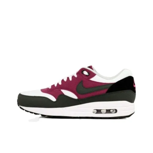 Nike Air Max 1 Running Shoes Men Low-Top White/Black/Red