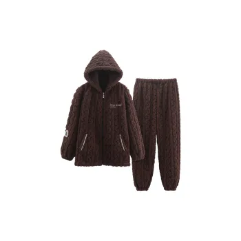 The Story Of The Flower Season Pajama Set Men's Chocolate