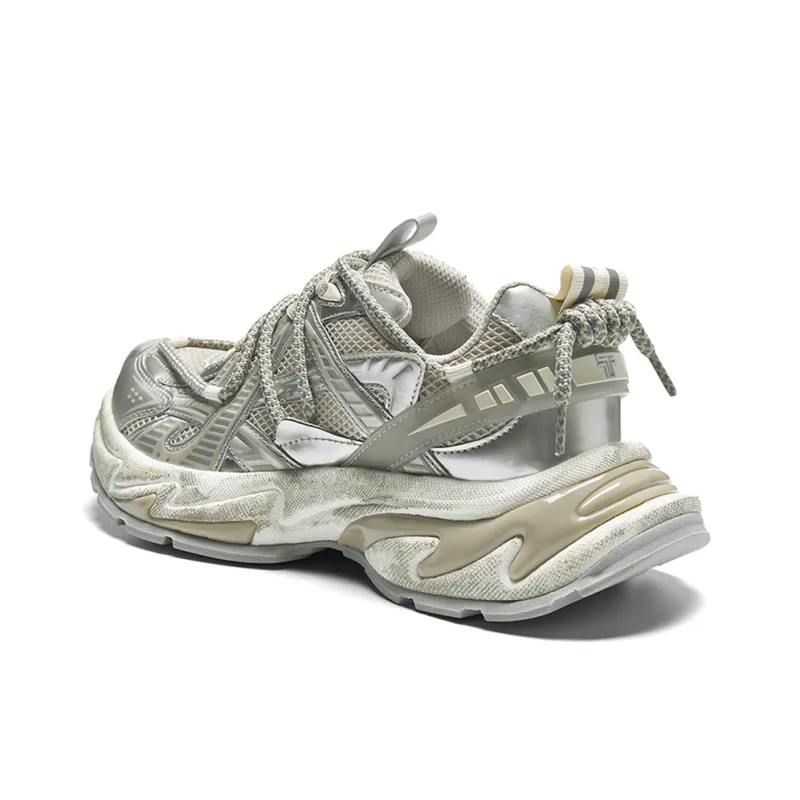 TCELLARS Cushioning, Slip Resistant, Abrasion Resistant, Height Increasing Low Top Chunky Sneakers Unisex-6