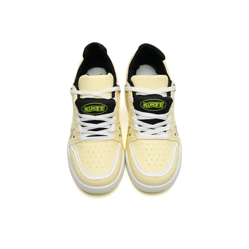 Circle Small Coverage Slip Resistant Lightweight Height Increasing Low Top Skateboard Shoes Unisex-22