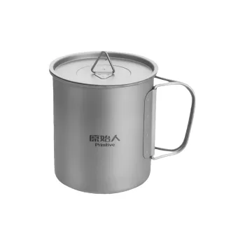 Primitive Outdoor Water Equipment Water Container 300-600ml Titanium Alloy