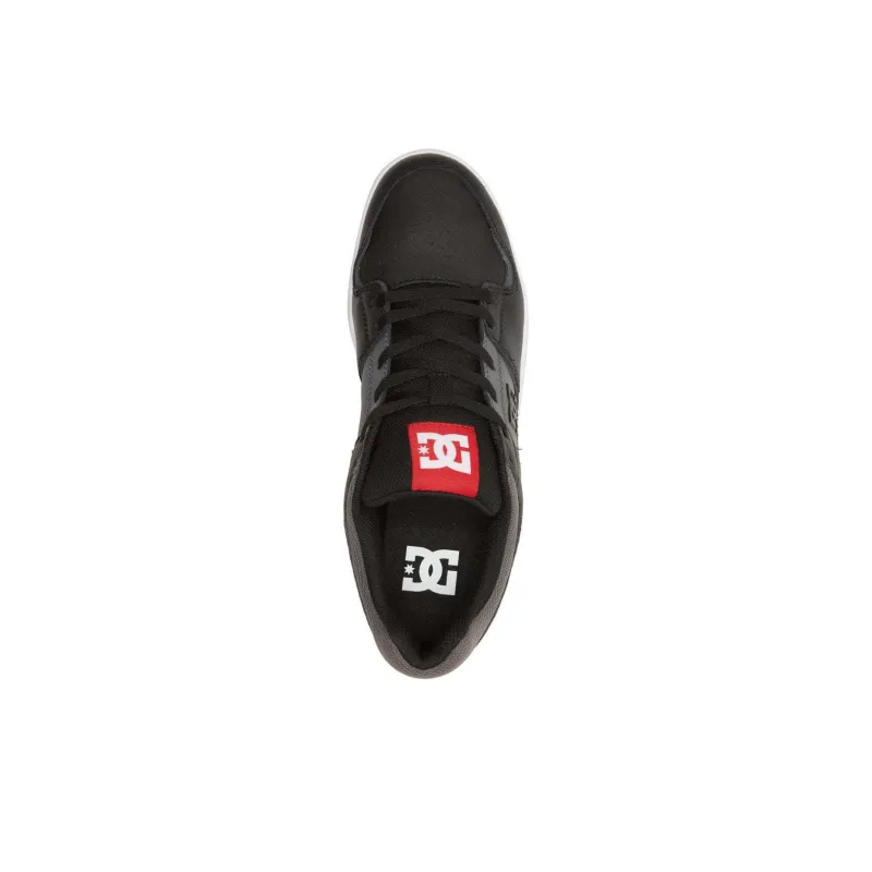 DC Shoes Abrasion Resistant Breathable Low Top Skateboard Shoes Men's Black Gray-3