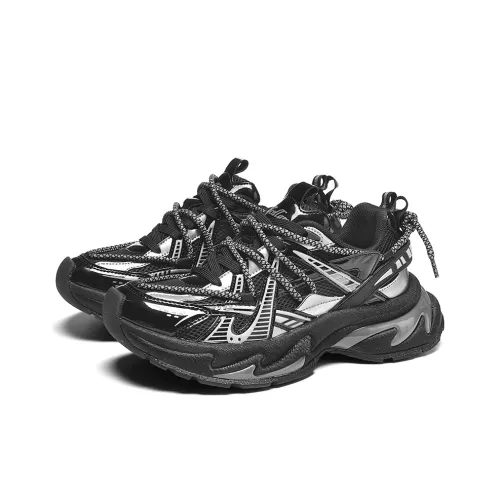 TCELLARS Cushioning, Slip Resistant, Abrasion Resistant, Height Increasing Low Top Chunky Sneakers Unisex