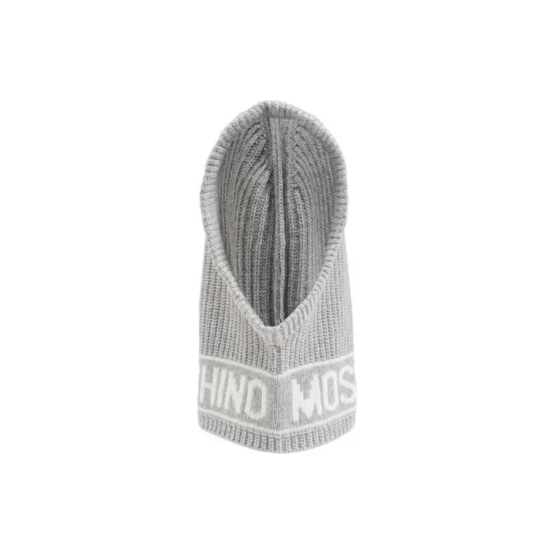MOSCHINO Logo-intarsia Knit Balaclava-0