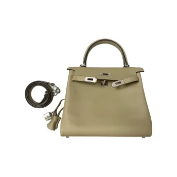 HERMES Kelly Swift Calfskin Kelly Bag Handbags Women's 8Q BEIGE MARFA Marfa Mi