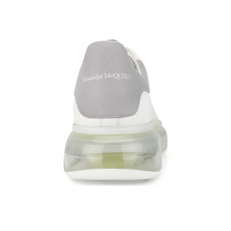 Alexander McQueen Oversized Sneaker 'Transparent Sole   White Gunmetal'-3